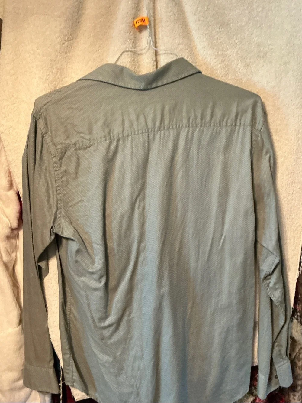 Banana Republic Men's Pale Blue Long-Sleeve Dress Shirt